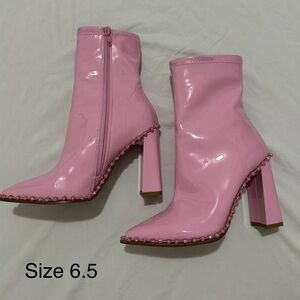 Steven madden pink booties
